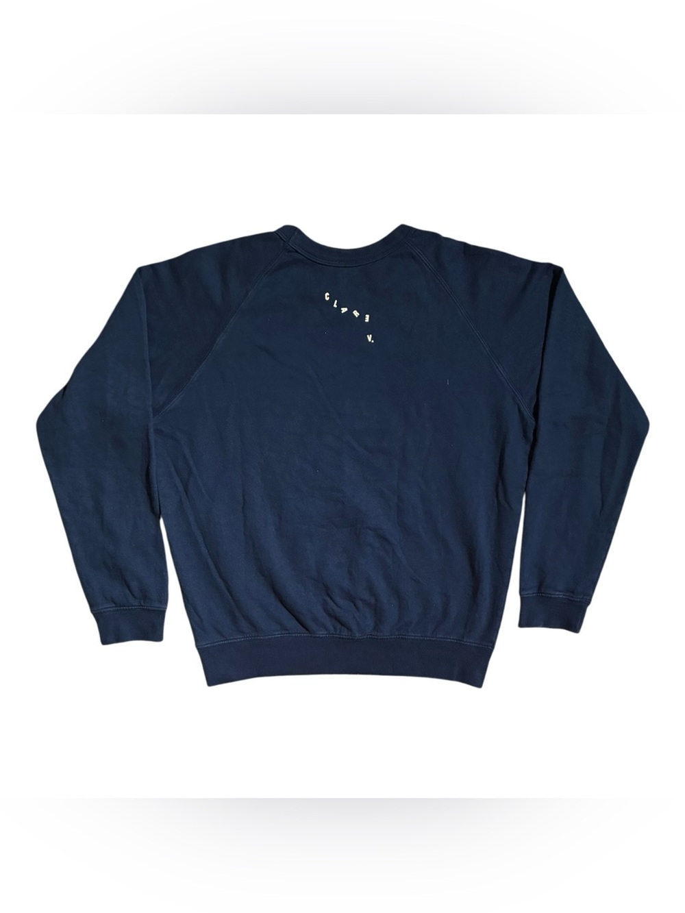 Clare V. Bisous Sweatshirt Lips Navy - Picture 5 of 11